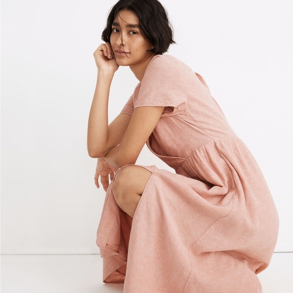 Madewell Dresses & Skirts - Madewell Pink Pleated Midi Sundress